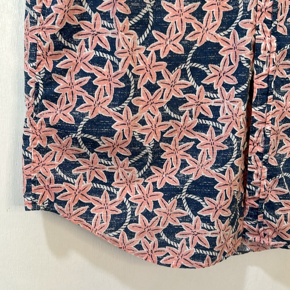 VINEYARD VINES MENS SLIM FIT TUCKER SHIRT SHORT SLEEVE PINK FLORAL Sz M - Picture 7 of 11